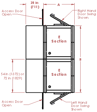 Low-Profile 2-Unit Tunnel Air Showers | CAP701LP-ST2